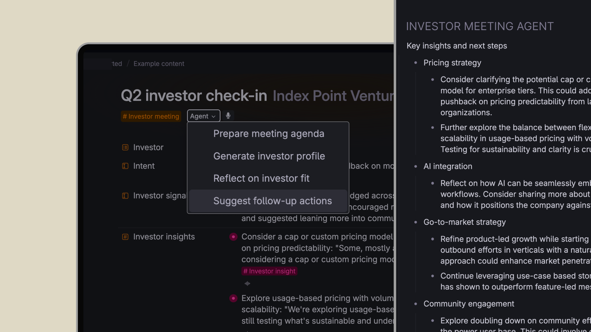 Investor Meeting Agent