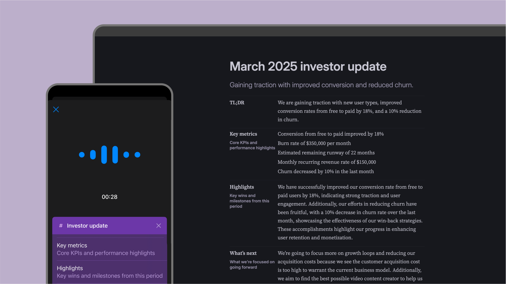 Investor update image