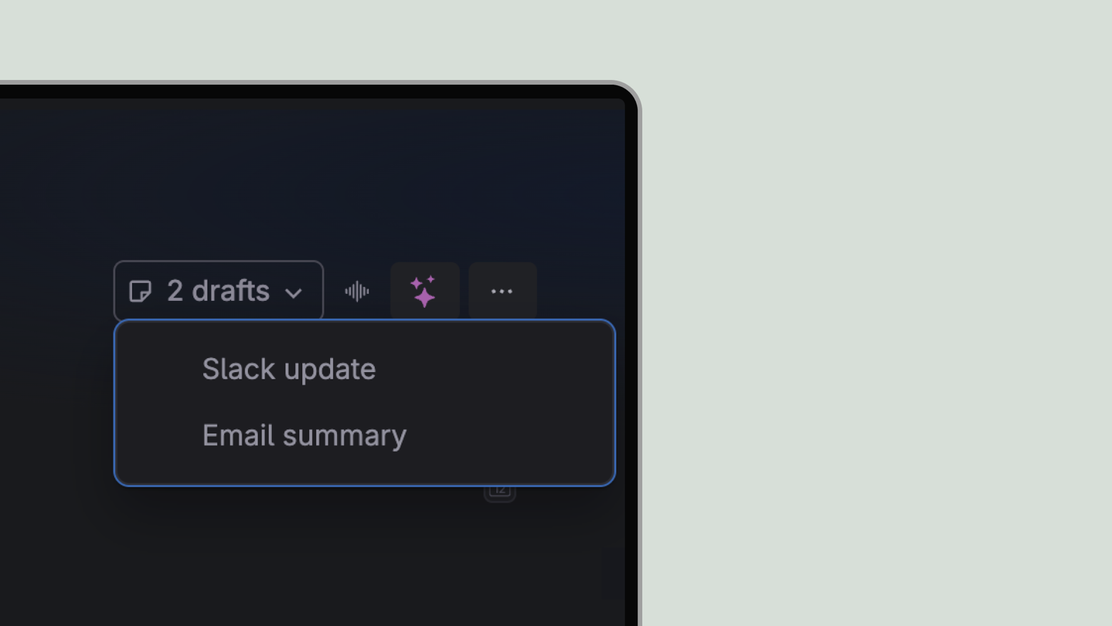Drafts indication