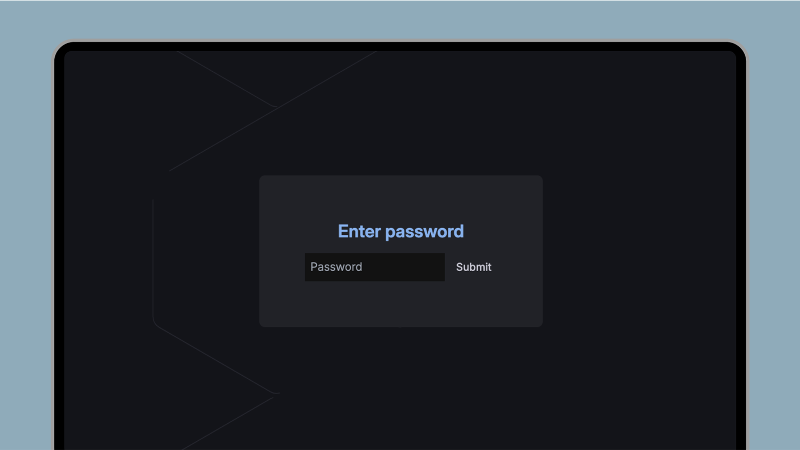 Password protection