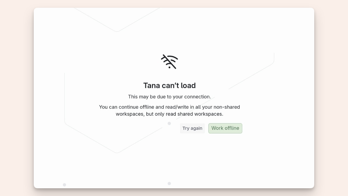 Enable offline from the user menu, command line or from reloading while offline